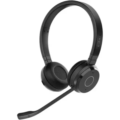 Jabra Evolve 65 TE (Third Edition) Wireless Dual-Ear Headphones – Noise-Canceling