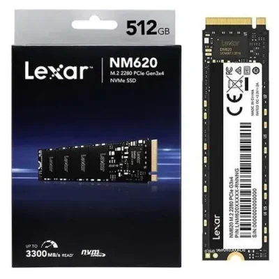 Lexar LNM620 Internal SSD M.2 PCIe Gen 3*4 NVMe 2280 – 512GB